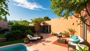Showcasing an inviting Airbnb property for sale with modern design and outdoor amenities.