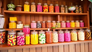 Visit this vibrant candy store near me filled with a variety of delicious sweets and treats.