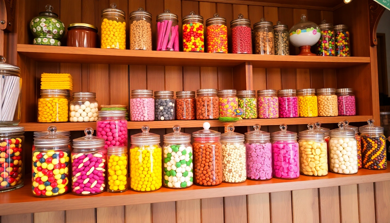 Visit this vibrant candy store near me filled with a variety of delicious sweets and treats.