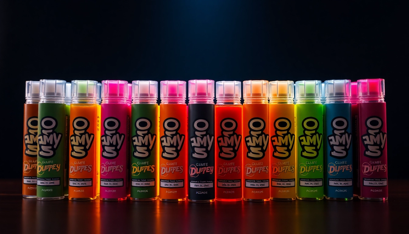 Discover the pricing of Dummy Vapes and their vibrant packaging showcasing various flavors.