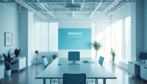 Engaging web design Manchester showcased in a modern office setting with sleek presentation.