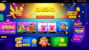 Engaging online casino scene with slot bet kecil options, showcasing colorful machines and vibrant promotions.