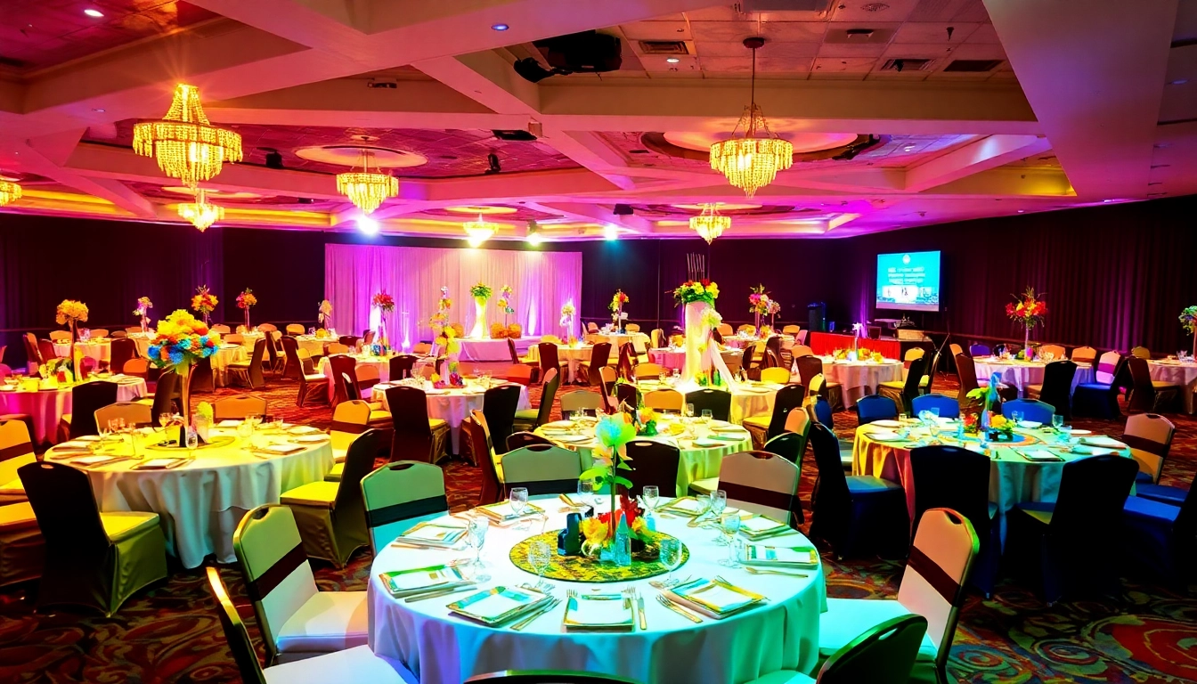 Beautifully arranged table rentals with elegant decor for a stunning event setup.