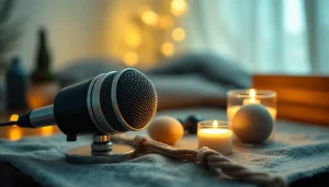 Experience ASMR sensations with a calming setup featuring soft textures and soothing colors.