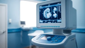 Explore the advanced features of the GE LOGIQ E9 ULTRASOUND FOR SALE!! in a modern clinical environment.