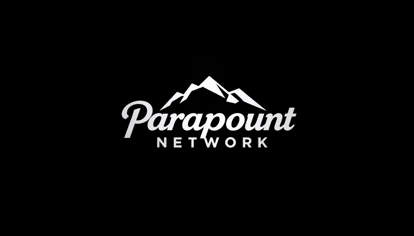 Showcase the Paramount Network logo with vivid colors and bold design elements for brand recognition.