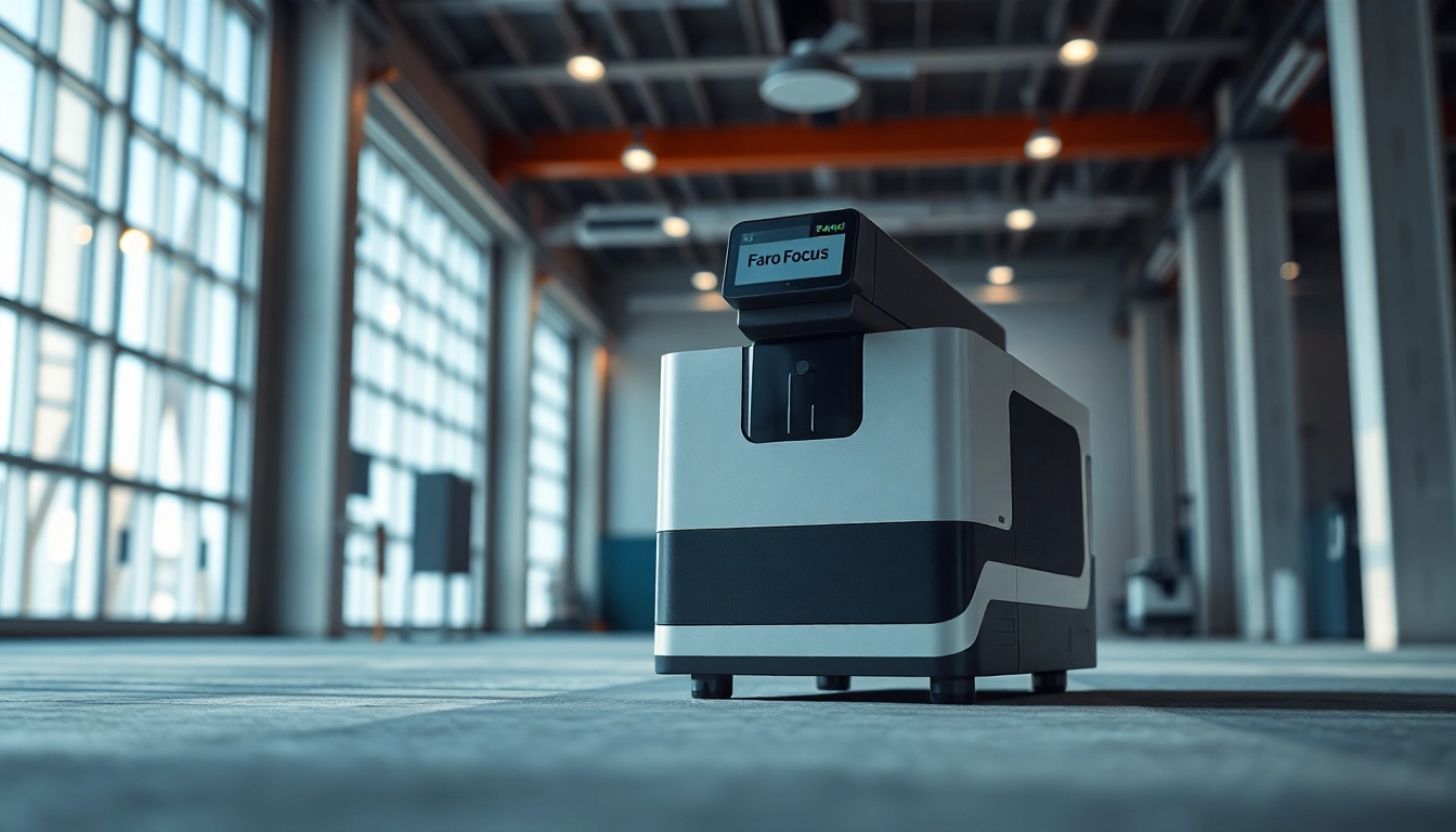 Capture the Brand New Faro Focus S150 Laser Scanner For Sale showcasing its sleek design and advanced features.