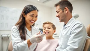 Orthodontics consultation with a professional orthodontist and a young patient in a friendly clinic.