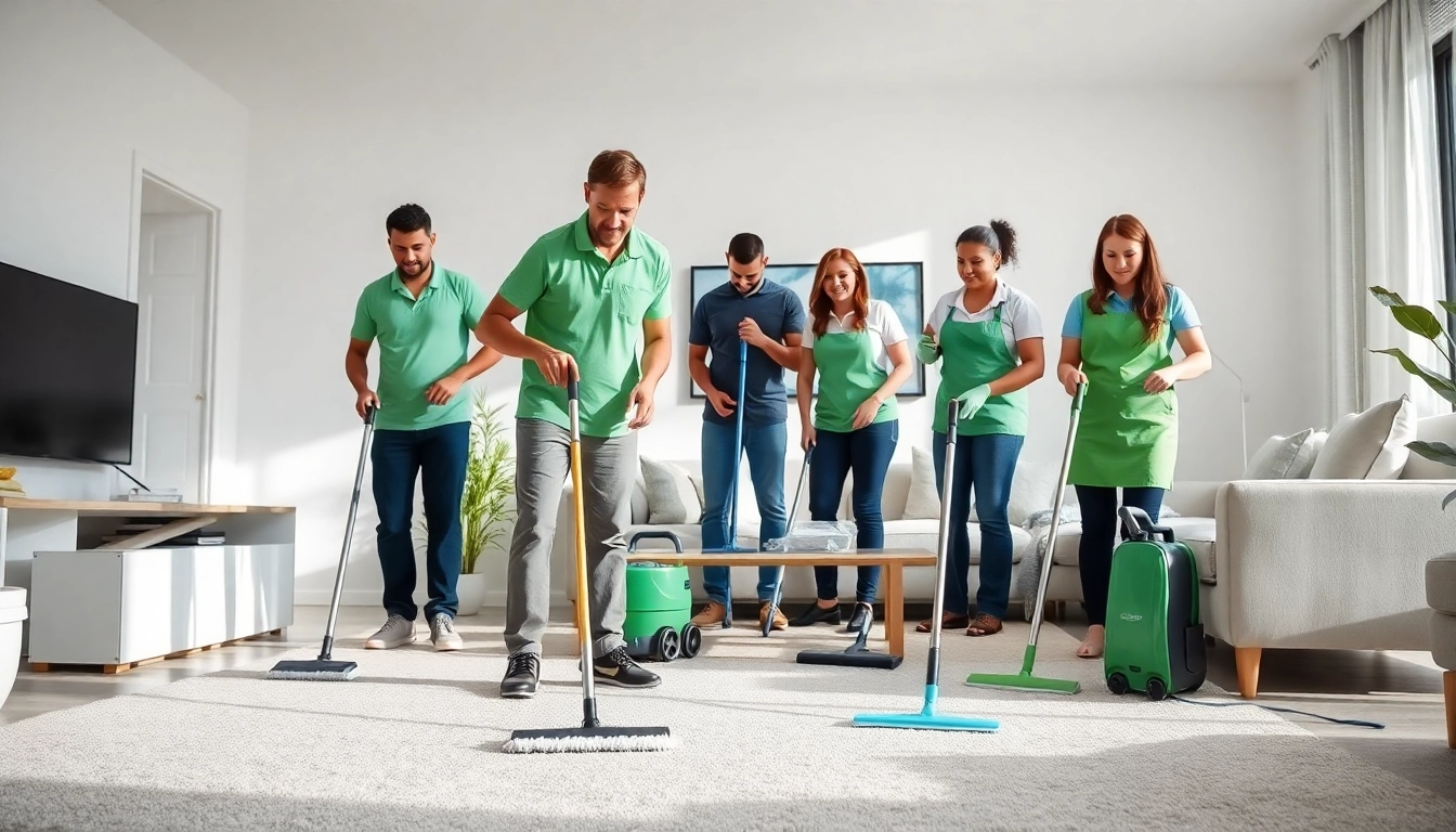 Move Out Cleaning Camarillo service team diligently prepares a home for new tenants with professional cleaning tools.