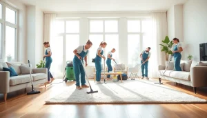 Efficient move out cleaning Camarillo service revitalizing a living area with a fresh, polished look.