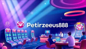 Experience the thrilling games at Petirzeus88 with a vibrant casino atmosphere and engaging gameplay.