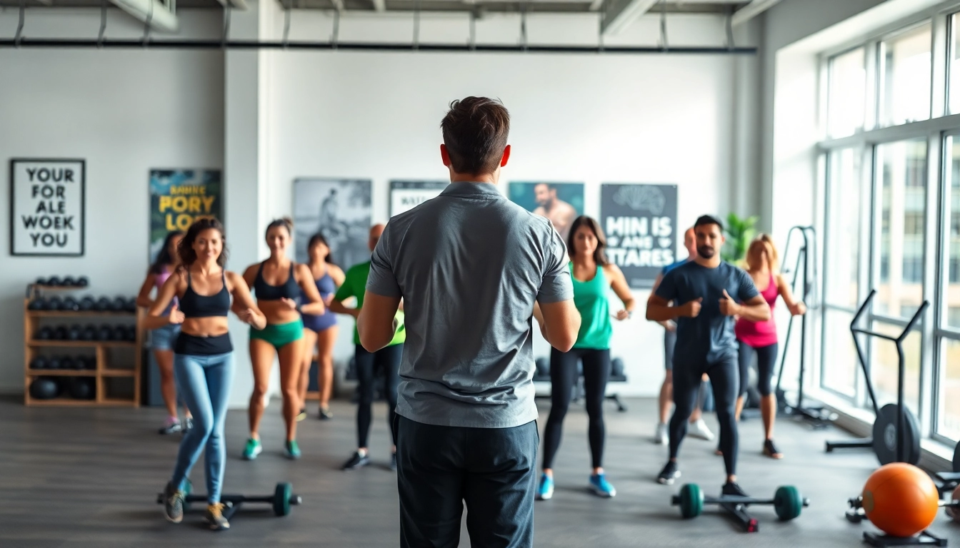Engaging online gym training session showcasing diverse participants in action.