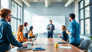 Enhance your business strategy with our professional business coaching service in a collaborative environment.