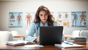 Medizinstudium ohne Aufnahmeprüfung: Engagierter Medizinstudent in einer hellen Lernumgebung.