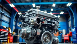 Showcase of a Cummins ISX engine for sale emphasizing its robust design and intricate features.