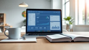 Analyze AI-generated text using the powerful ai checker displayed on a laptop.