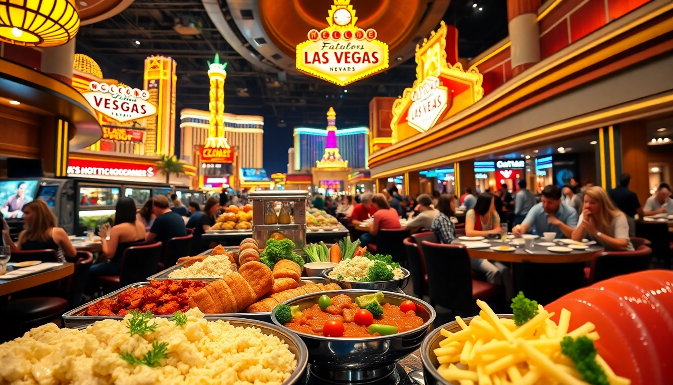 Discover the vibrant buffets in Las Vegas with a variety of culinary delights and an energetic atmosphere.