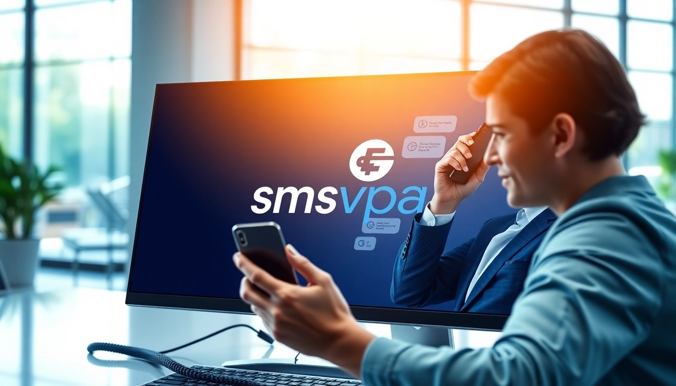 Engaging visualization of smsvpa's virtual phone services showcasing SMS communication.