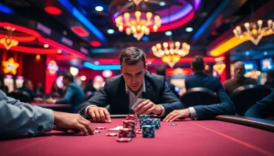 GGPoker客户端玩家专注于牌局，热闹的赌场环境提升游戏体验。