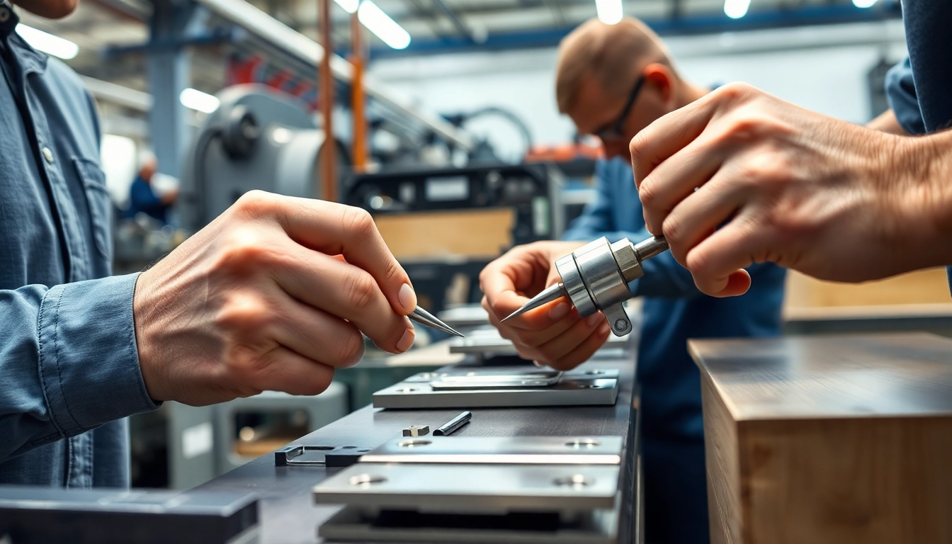 Cabinet Hinge Manufacturers producing quality products in a modern workshop.
