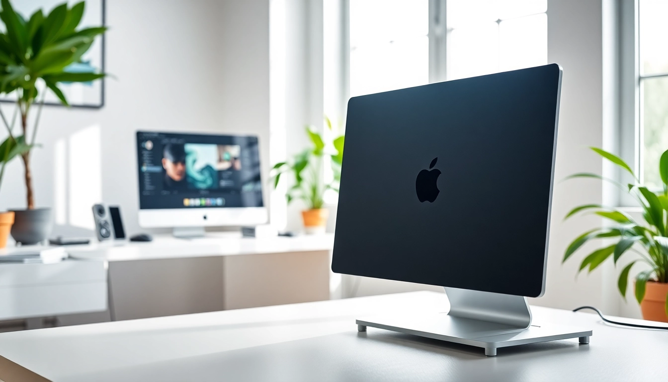 Buy MacStudio Ultra showcased in a modern office setup with natural lighting and creative elements.