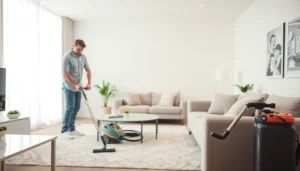 Bond cleaning Logan: Professional cleaners ensuring spotless end-of-lease cleaning in a Logan apartment.