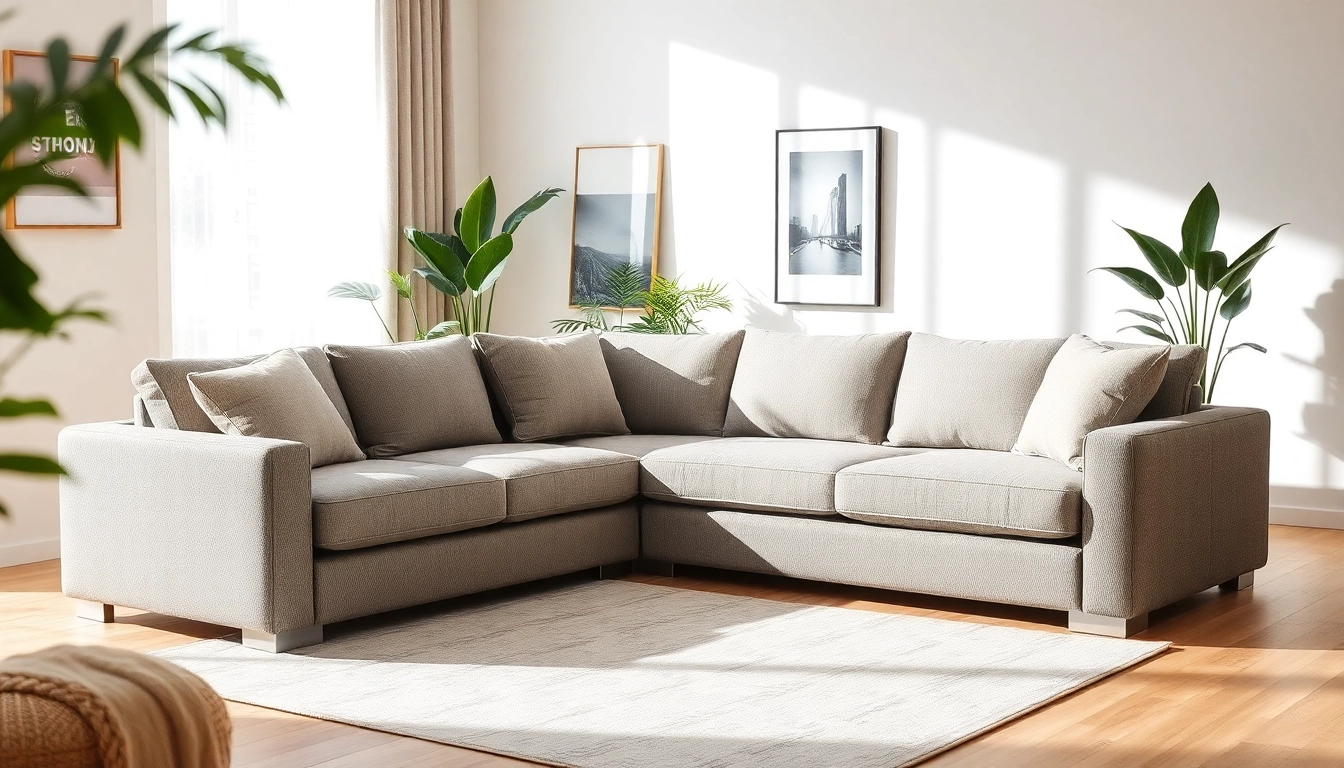 Erleben Sie Komfort mit einem ecksofa mit schlaffunktion in stilvollem Design.