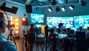 Engaging live stream setup showcasing interactive broadcasting techniques and technology.