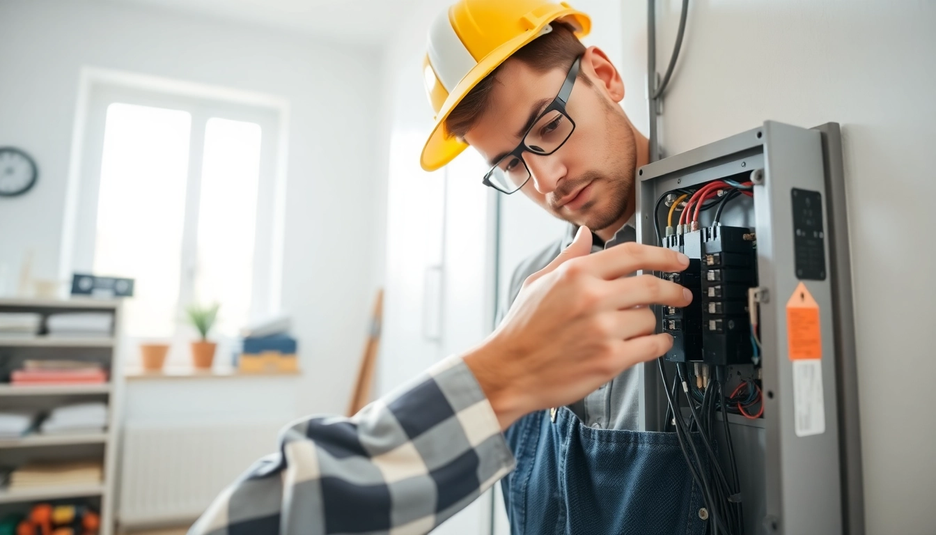 Inspecting an Electrical Panel Upgrade in a residential setting with modern tools.