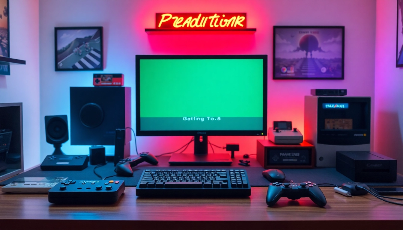 Engage with retro nostalgia as you play DOS games on a vintage computer setup.