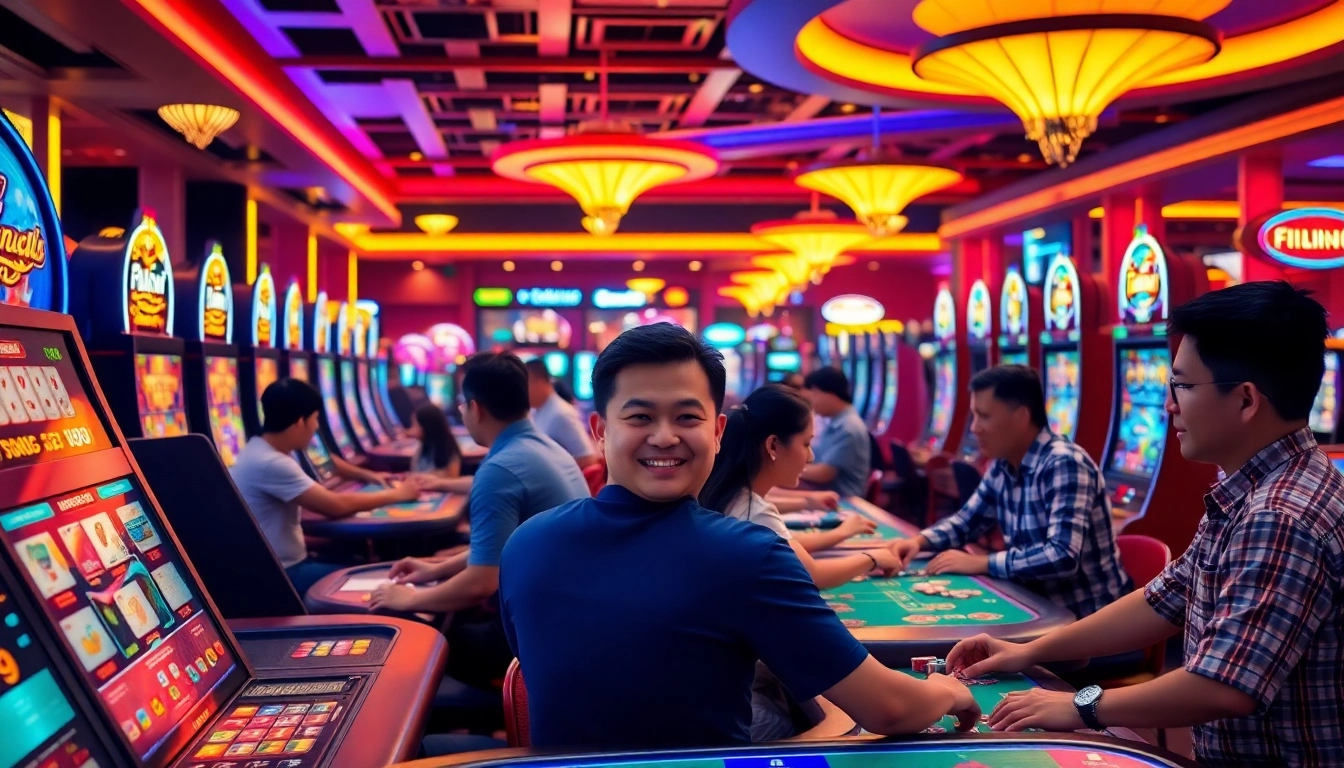Discover the Trusted Online Casino Philippines 2025 atmosphere with lively players and vibrant settings.