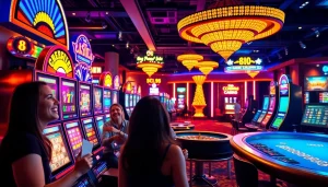 Experience the thrill of TPower casino with vibrant slot machines and lively gameplay.