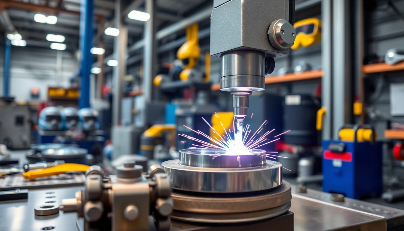 Laser welding machine displayed in a professional workshop setting, showcasing intricate details.
