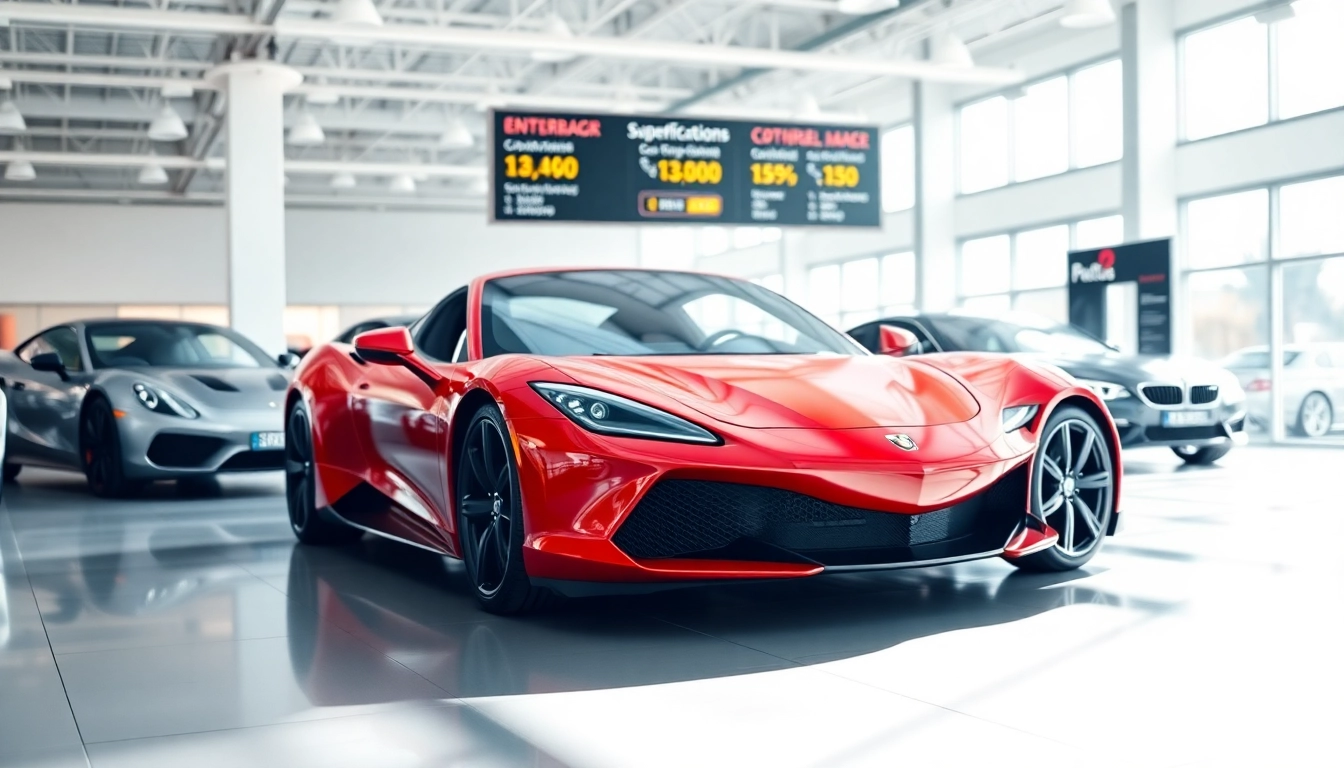 Găsește anunturi auto Romania potrivite în interiorul unui showroom modern.