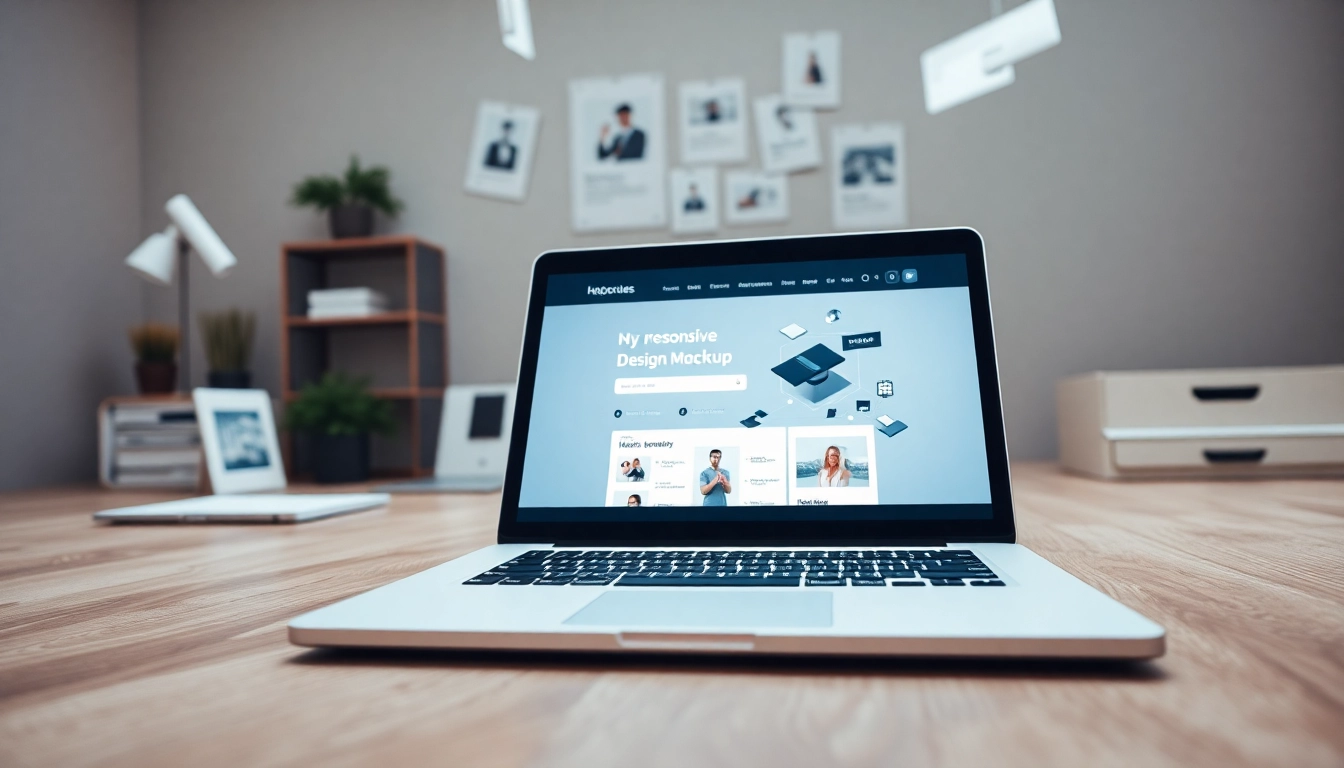 See a modern laptop showcasing stunning website design, highlighting creativity and innovation.