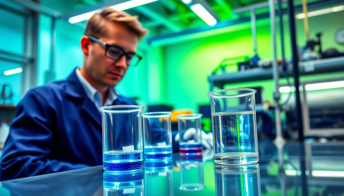 Demonstrating infusion resins application in a professional manufacturing lab setting.