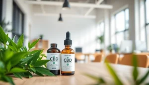 Discover the benefits of CBD Oil Canada with a premium product featured in a serene environment.