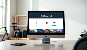 Converti facilmente HEIC in JPG con un'interfaccia moderna e professionale.