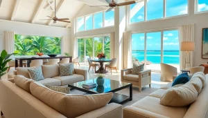 Showcase stunning Belize Property For Sale with inviting interiors and lush tropical views.