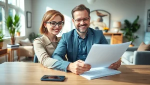 I want to sell my house urgently with a focused homeowner reviewing documents in a bright office.