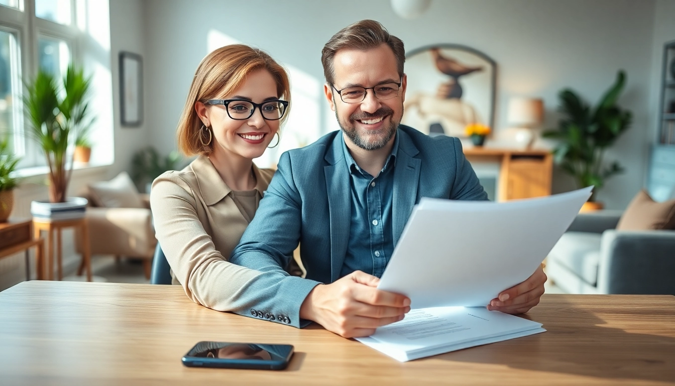 I want to sell my house urgently with a focused homeowner reviewing documents in a bright office.