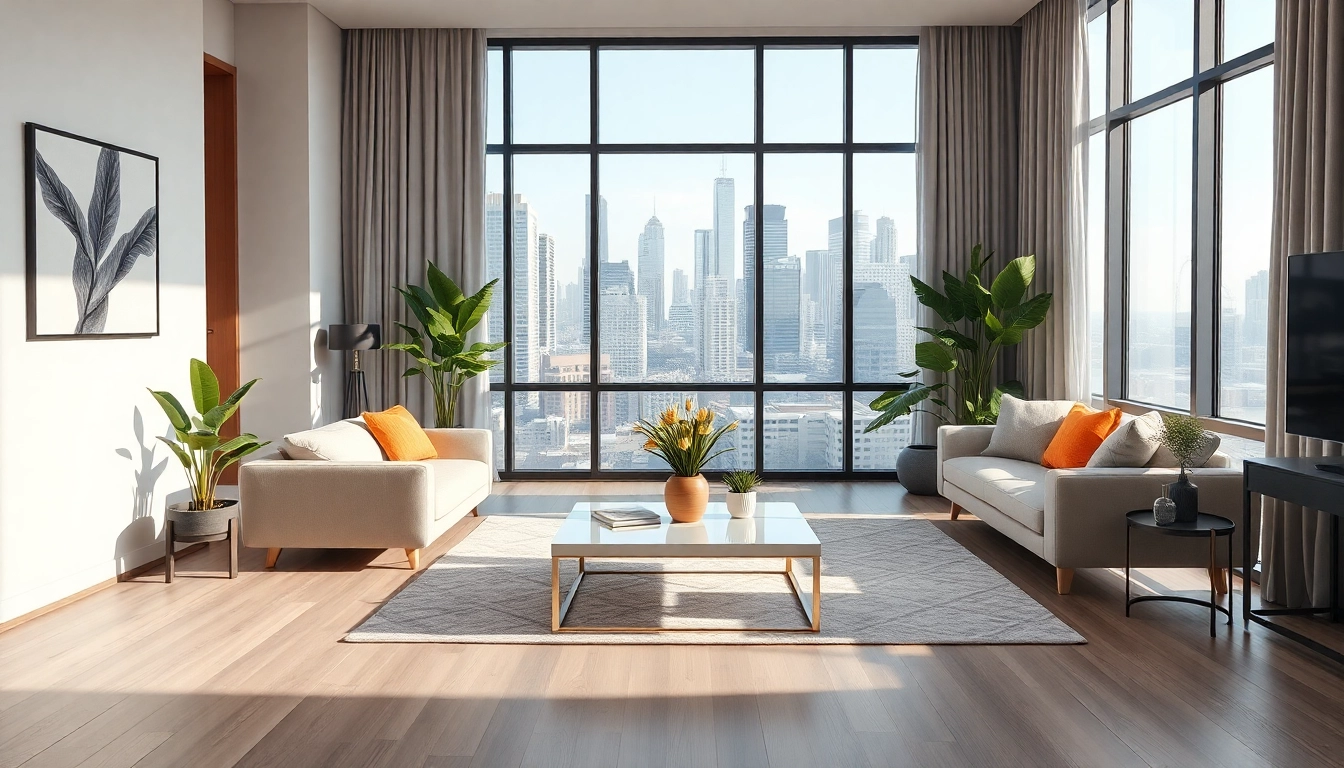 Investissement locatif dans un appartement moderne avec un décor élégant.