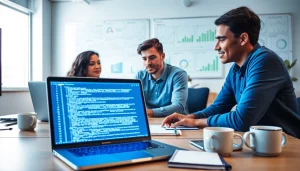 Analyze text with the ai detector in a high-tech collaboration environment.