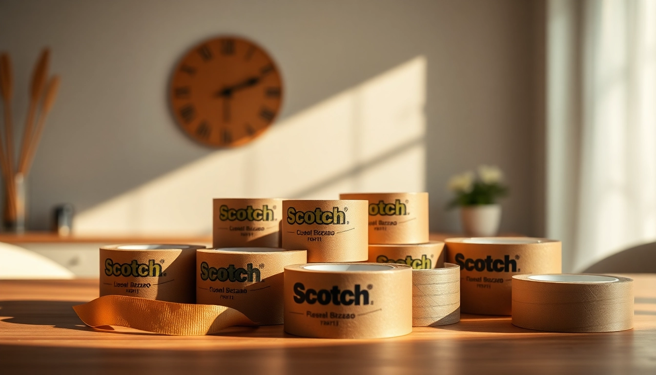 Uso creativo di Scotch personalizzato per il branding aziendale.