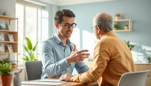 Get essential insurance claims help from a professional consultant engaging with a client.