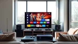 Comprar Listas IPTV desde un cómodo salón con tecnología moderna y múltiples canales.