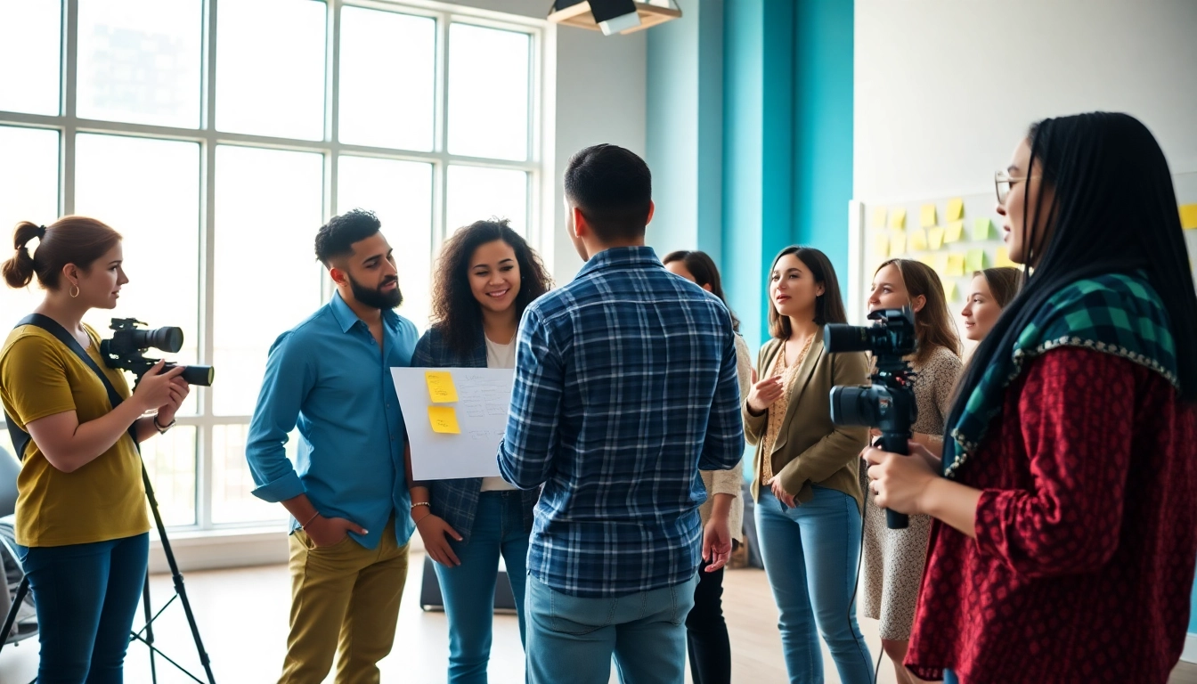Creating engaging content with KlingAI Prompts in an energetic video production studio.