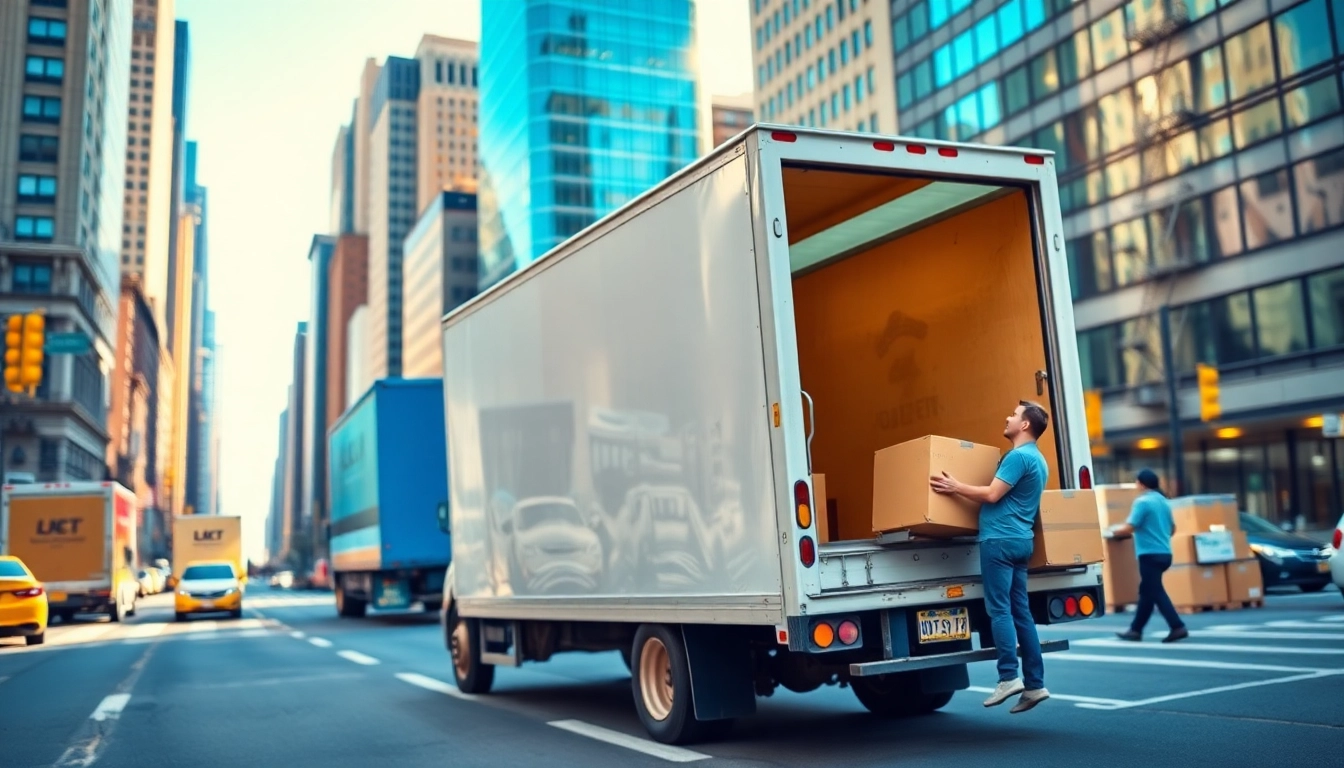 Engaged movers in NYC working with Cheap movers nyc for efficient relocation.