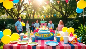 Celebrate a Customizable birthday party with unique decorations and festive atmosphere.