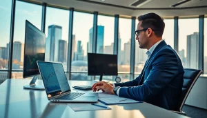 Analyze Markets trends with a dedicated financial analyst in a professional office.